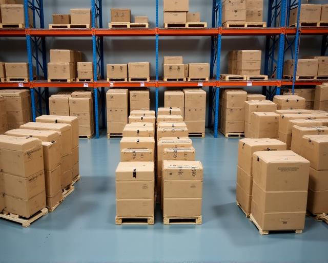 Organized cargo staging area